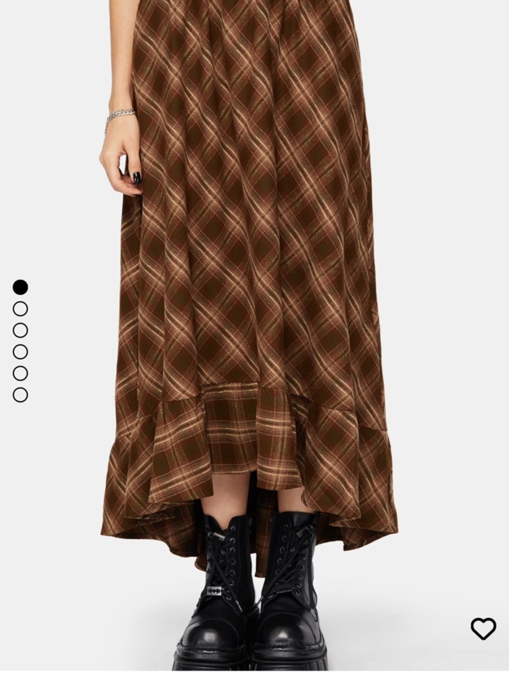 Disturbia Wrenna Ruffle Hem
Check Midaxi Skirt - Picture 5 of 9